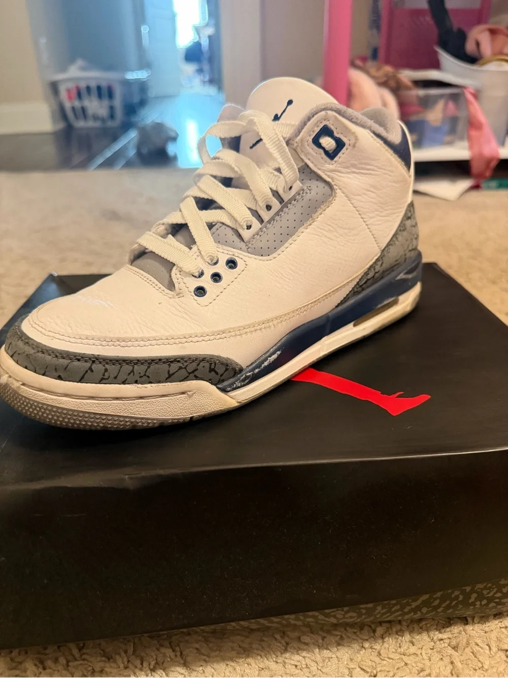 Jordan leather upper